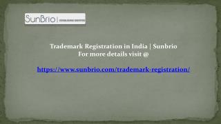 IMPORTANT PROVISIONS OF TRADEMARK REGISTRATION