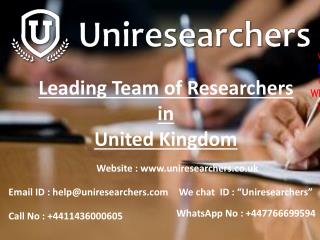 Dissertation writing services in UK