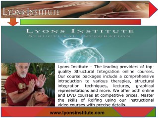 Structural Integration Techniques | lyonsinstitute.com