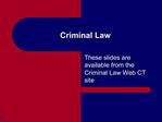 Criminal Law