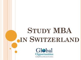 Study MBA in Switzerland