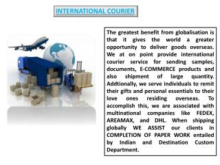 INTERNATIONAL COURIER