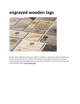 custom leather tags