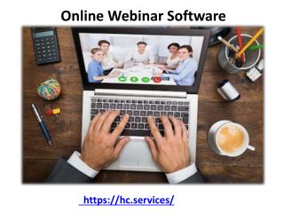 Online webinar software - Holistic Communications