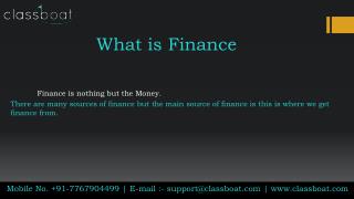 Best finance courses in pune