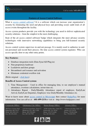 Read Here the Features Of Access Control Software Badges