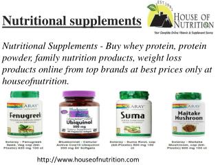 Nutritional supplements