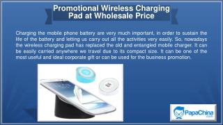 Promotional Wireless Charging Pad at Wholesale Price