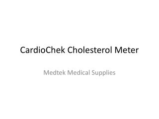 Shop Cardiochek Cholesterol Meter Online