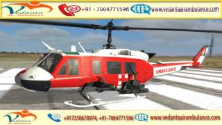 Vedanta Air Ambulance from Patna to Delhi with A to Z Medical Facility