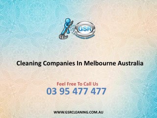 Cleaning Companies In Melbourne Australia