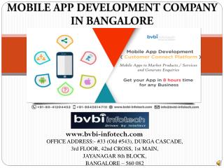 Mobile App Development Company In Bangalore