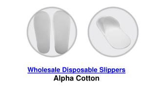 Wholesale Disposable Slippers