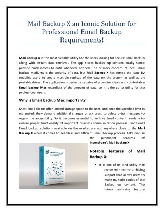 Best Email Backup Solution for Mac
