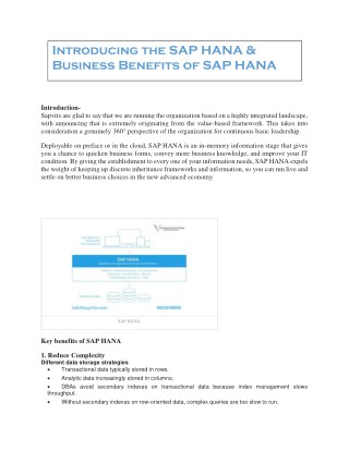 SAP HANA Training Material