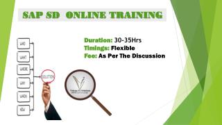 SAP SD Online Training course
