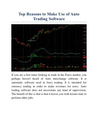 Top Reasons to Make Use of Auto Trading Software