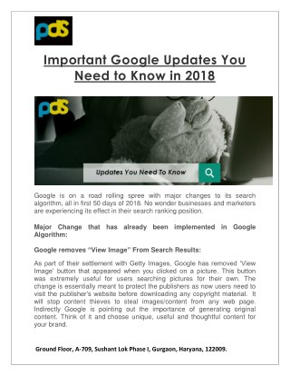 Important Google Updates You Need to Know in 2018