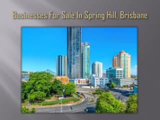 Business for Sale in Spring Hill, Brisbane