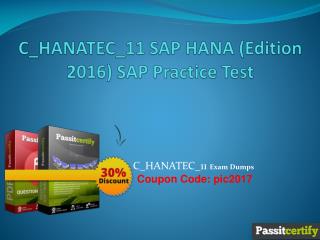 C_HANATEC_11 SAP HANA (Edition 2016) SAP Practice Test