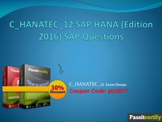 C_HANATEC_12 SAP HANA (Edition 2016) SAP Questions