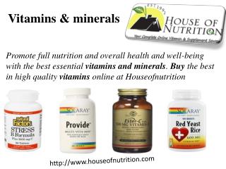 Vitamins & Minerals