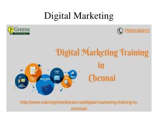 Digital Marketing Training Institute in Chennai