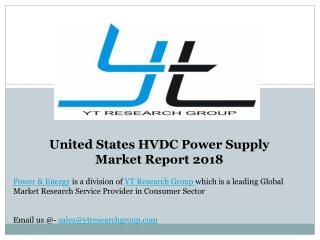 United States HVDC Power Supply Market Report 2018