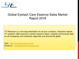Global Eyelash Care Essence Sales Market Report 2018