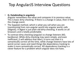 Top AngularJS Interview Questions 2018-Learn Now!