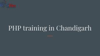 PHP training in Chandigarh