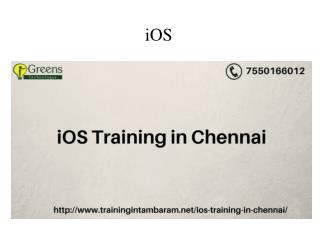 iOS Training in Chennai