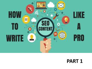 How to write seo content like a pro part 1