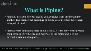 Piping Design Course in Pune