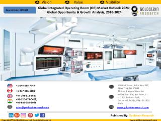 Global Integrated Operating Room (OR) Market Outlook 2016-2024
