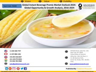 Global Instant Beverages Premix Market