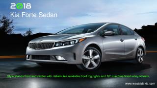 Award Winning 2018 Kia Forte Sedan with Ultimate Comfort â€“ Westside KIA