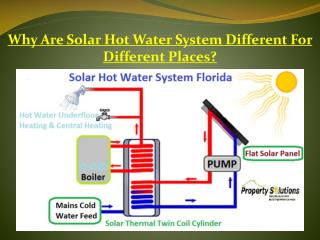 Why Are Solar Hot Water System Different For Different Places