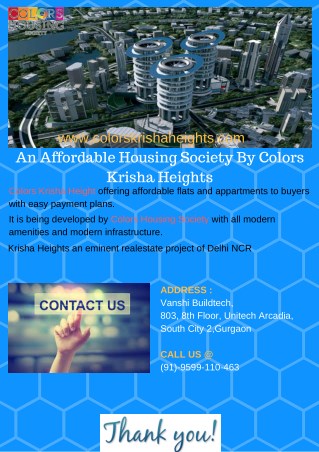 An Affordable Housing Society By Colors Krisha Heights