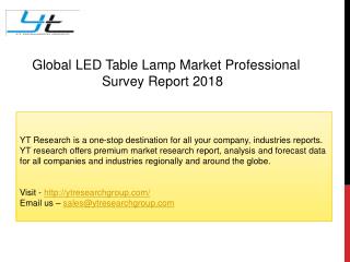 Global LED Table Lamp Market Professional Survey Report 2018