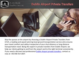 Dublin Airport Private Transfers