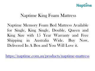 Naptime King Foam Mattress
