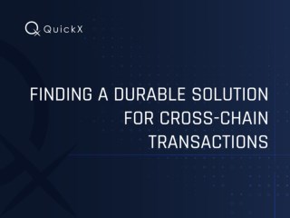 Finding a Durable Solution for Cross-Chain Transactions