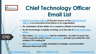 CTO Mailing List | CTO Mailing Addresses | CTO Mailing List | Datacaptive