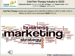 Cold Pain Therapy Industry to 2023