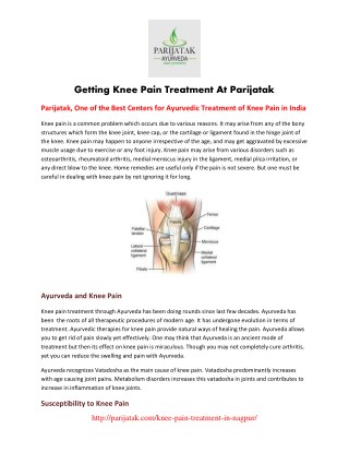 knee pain treatment