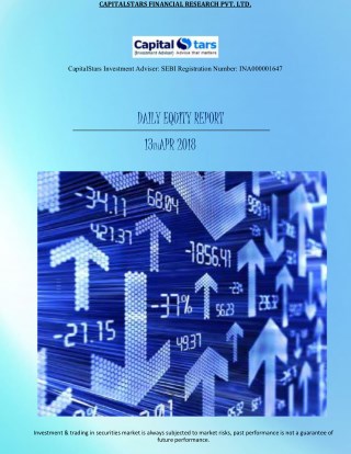 Daily equity report capital stars 13 April 2018