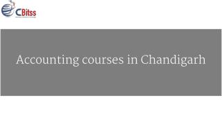 Accounting courses in Chandigarh