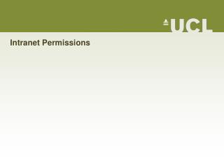 Intranet Permissions