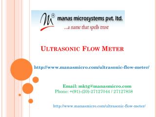 Ultrasonic Flow Meter | Manas Microsystems Pvt. Ltd.